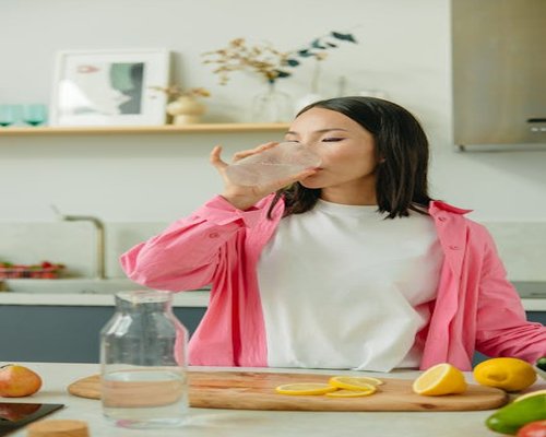 Fresh drinking water and healthy habits